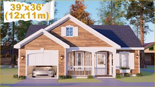 Immerse Yourself In This 39'x36' (12x11m) Wonderful Cottage House With Floor Plan | 2-Bedroom by Arch C Blueprints 2,847 views 1 month ago 9 minutes, 2 seconds