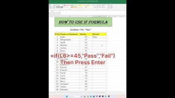 IF Formula in Excel #excel #excelformulas #excelshortcuts #exceltips #shorts #shortvideo #ytshorts