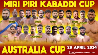 🔴[LIVE] Miri Piri Kabaddi Cup | 28 April 24 | Australia Kabaddi Cup | Live Today | Kabaddi | Live