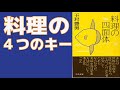 【料理の４つのキー】　料理の基本を知れば、レシピは覚えなくてOK！！【料理の四面体】