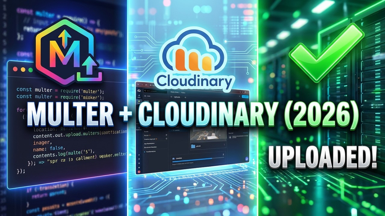 Node.js Image Upload: Multer & Cloudinary (Complete 2026 Guide) - YouTube