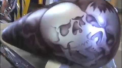 How to Airbrush Skulls Using Skull Stencils