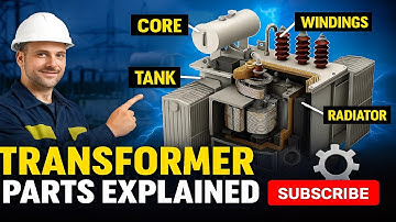 Distribution Transformer Parts & Their Functions ⚙️ | Must-Know for Electricians #Transformerparts