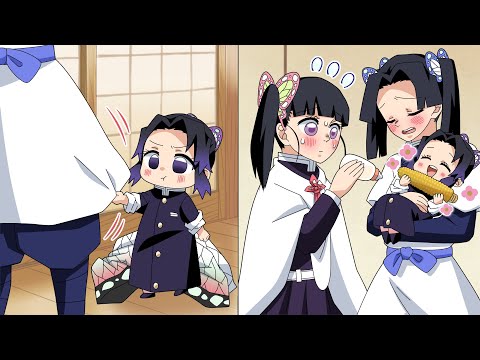 Kanawo and Aoi raise their infantized Kocho Shinobu, but