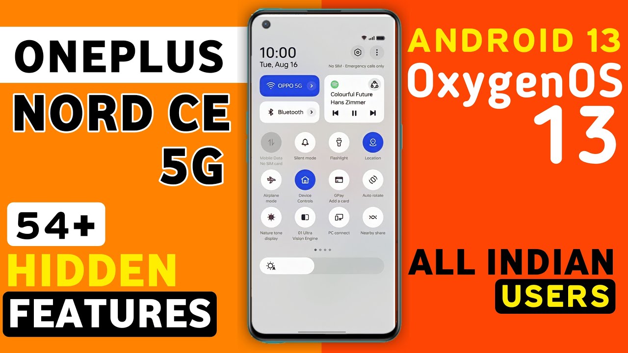 Oneplus Nord Ce 5G OxygenOS 13 Android 13 Update Features | 54+ Hidden ...