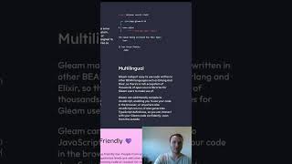 Gleam works with JAVASCRIPT! #programming #gleam #software #coding #code #javascript