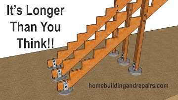 Maximum Notched Deck Stair Stringer Length According To The American Wood Council - Design For Codes