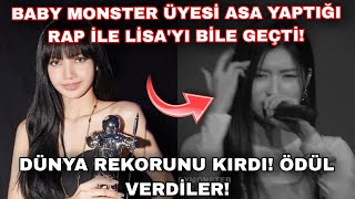 Yg'nin yeni grubu Baby Monster üyesi Asa yaptığı rap ile Lisa'yı geçti! Dünya rekorunu kırdı! screenshot 4