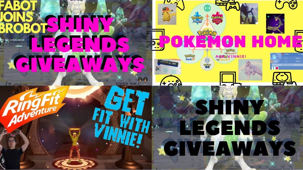 SHINY GIVEAWAYS FREE FOR ALL (Home Trade Room) + RING FIT ADVENTURE