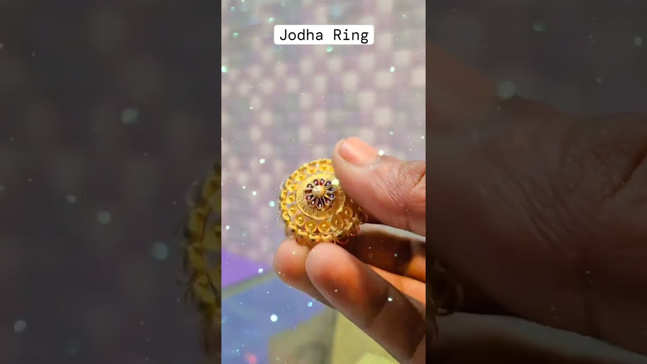 Jodha ring Gold micro plated for women