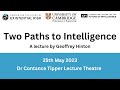 Geoffrey hinton  two paths to intelligence