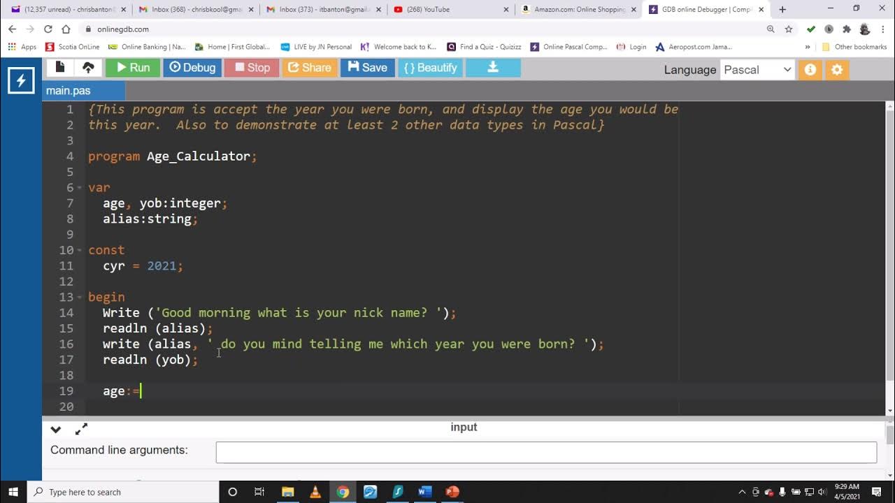 Pascal Data Types - YouTube