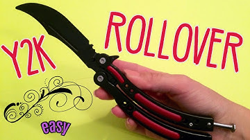Y2K Rollover (Beginner)- Beginner Butterfly Knife Tricks that look IMPRESSIVE