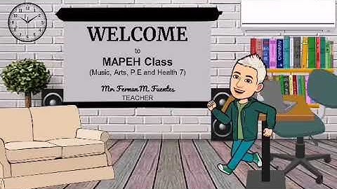 Mapeh 7 Class (Virtual Classroom using Google Slide and Bitmoji)