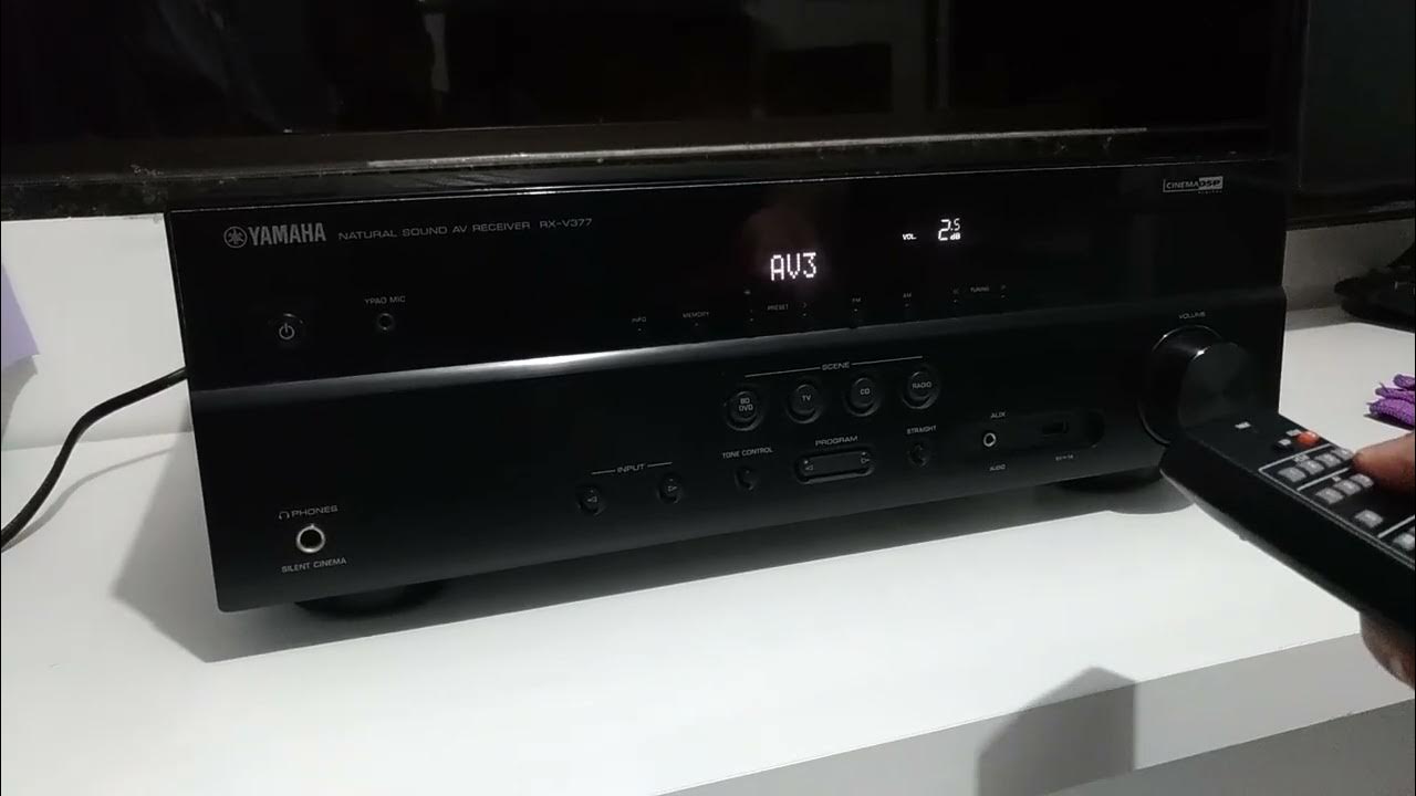 Receiver Yamaha RXV377 YouTube