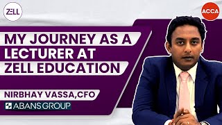 CFO Abans Group, Nirbhay Vassa's experience at Zell Education | Faculty Testimonial at Zell