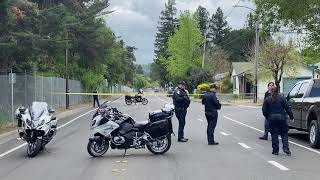 Scene at Pressley Street in Santa Rosa after shooting, pursuit