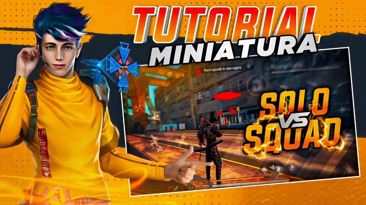 COMO HACER MINIATURA DE FREE FIRE PROFESIONAL| PICSART| AbismaelYT