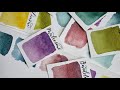 Close up preview of swatches and differences in paper