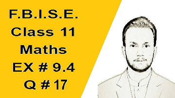 11th Class Maths | Chapter 9 | Exercise 9.4 | Question 17 | Fundamentals of Trigonometry