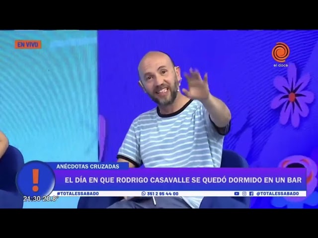 ¡Se quedó mosca!😴Rodrigo Casavalle contó que se durmió en un bar