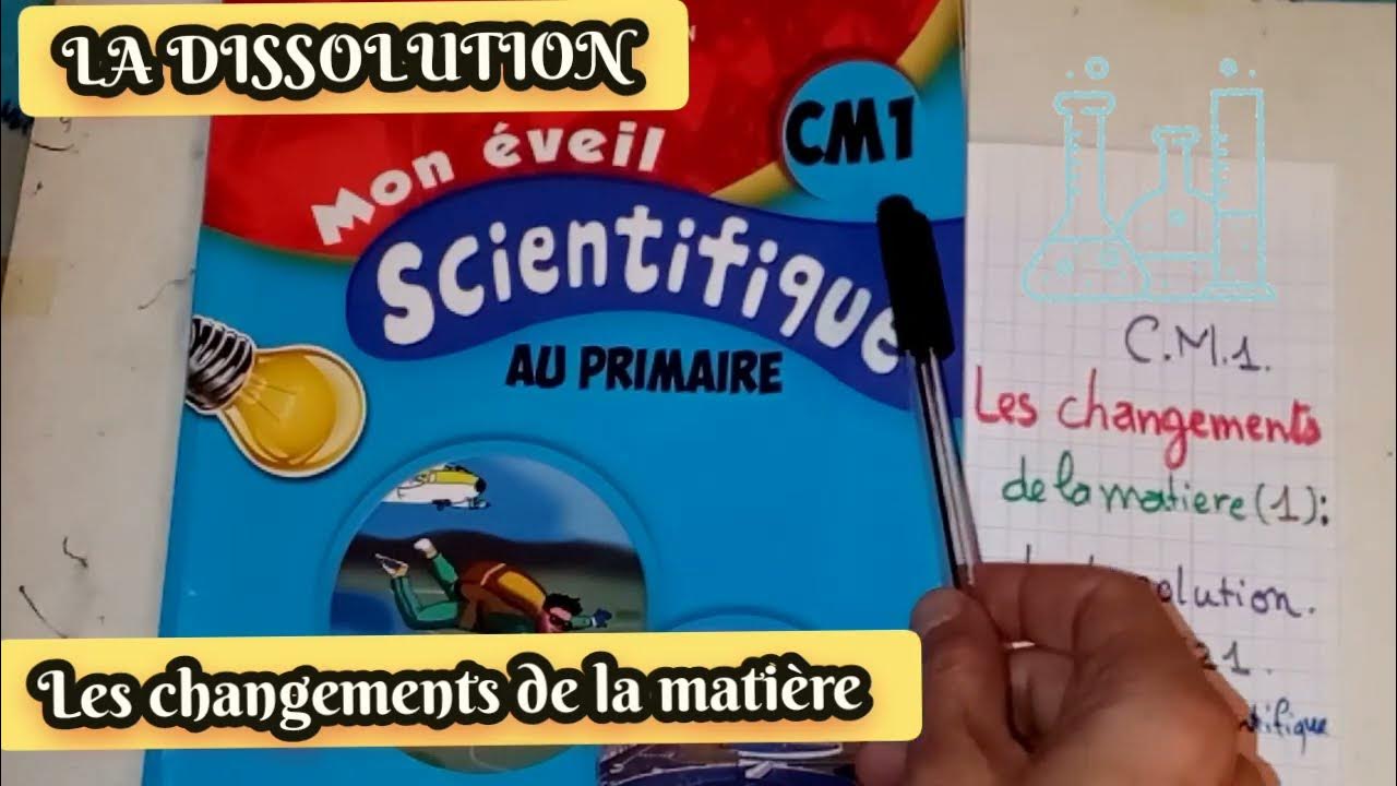 La Matière Page De Garde Cm1 www.youtube.com