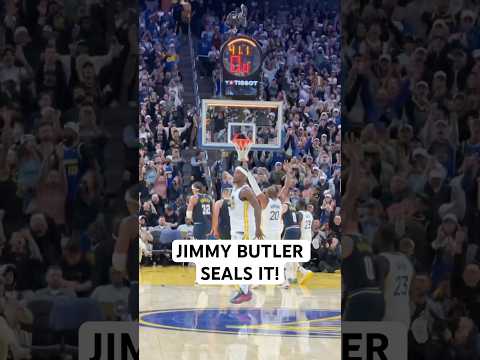 Jimmy Butler ends the game for the Warriors 😤