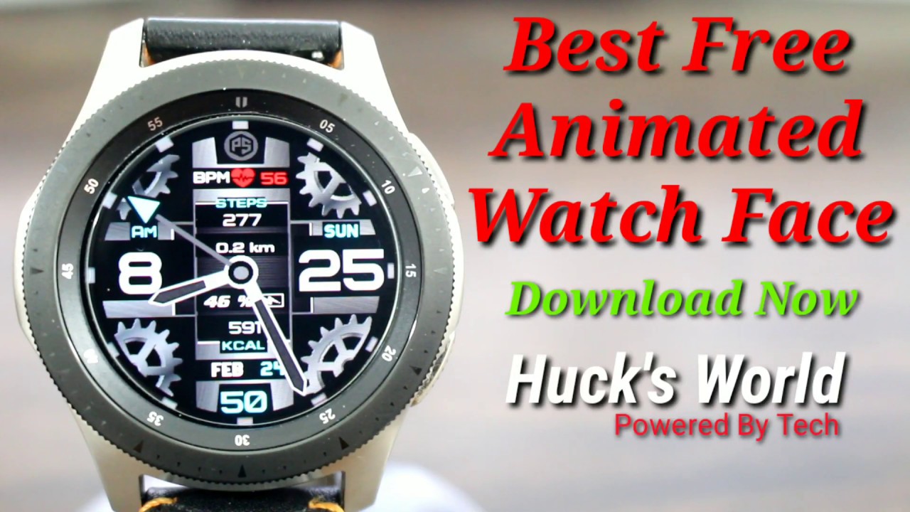 Free Galaxy Watch Gear S3 Analog Digital Watch Face Youtube