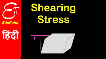Shearing stress over shear strain is shear modulus | Video in HINDI | EduPoint