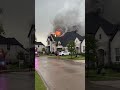 House Catches Fire During Stormy Weather in Dallas-Fort Worth Area