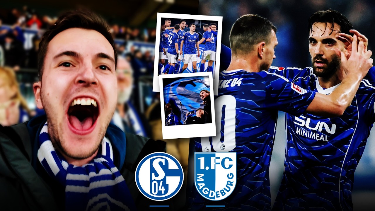 SCHALKE vs MAGDEBURG Stadion Vlog 🔥 Brutale Atmosphäre & Torfestival! Mannschaft in der Nordkurve!