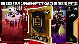 THE BEST TEAM CAPTAIN AND LOYALTY PLAYERS TO PICK IN MADDEN 22! | MADDEN 22 ULTIMATE TEAM
