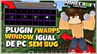 PLUGIN SUPER DE /WARPS NA WINDOW ATUALIZADO SEM BUG/DUP - MCPE 0.15.10 | POCKETMINE, GENISYS e HOST