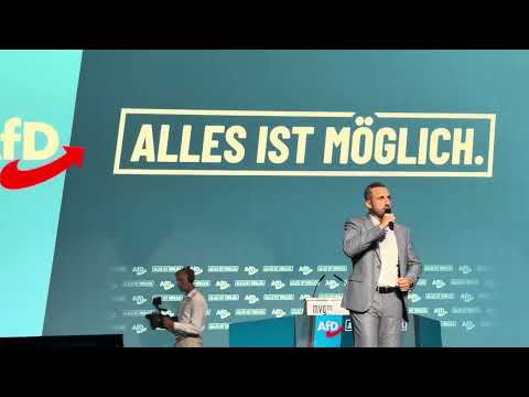 Uli Siegmund closing rally in Magdeburg. Everything is possible ☝️
