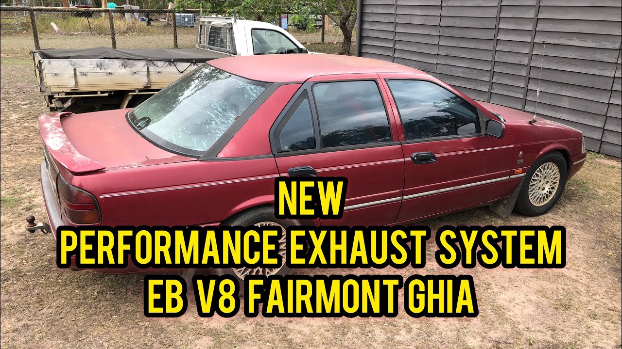 New Performance Exhaust System EB V8 Fairmont Ghia YouTube