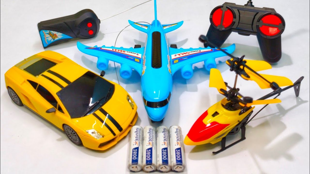 Remote Control Racing Airplan Radio Control Airplane A380 and Remote Control Racing Rc Car Unboxing ...