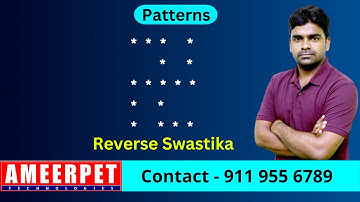 Reverse Swastika Pattern Program | Ameerpet Technologies | By Srinivas