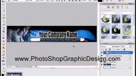 Adobe Photoshop Tutorials - Design a Header Graphic in 5 Minutes
