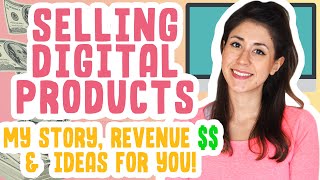 DIGITAL PRODUCT IDEAS! | Selling Digital Products on Etsy, Passive Income Story + How Much I Make $$