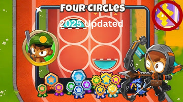 Four Circles [Military Monkeys Only] Guide | No Monkey Knowledge | BTD 6 (2025 Updated) 4K