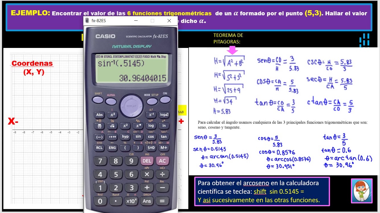 funciones trigonomÉtricas explicadas con la calculadora paso a paso