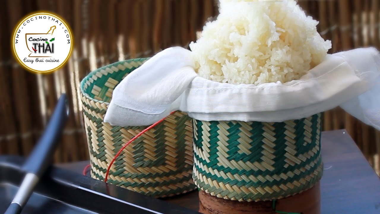 Como preparar Arroz Glutinoso | How to make sticky rice (ข้าวเหนียว)