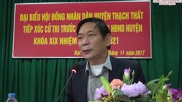 Đại biểu HĐND huyện Thạch Thất tiếp xúc cử tri tại các xã, thị trấn