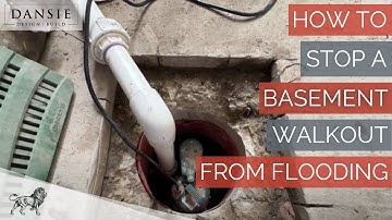 How to Stop a Basement Walkout from Flooding