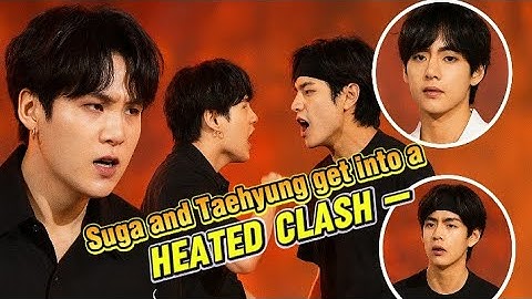 Unexpected events behind the stage! Suga and Taehyung get into a heated clash — What