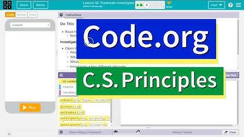Code.org Lesson 10.2 Traversals Investigate (2021-2022 version) | Answer | Unit 5 CS Principles