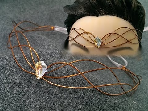 how to design Medieval circlet headpiece - handmade copper jewelry 261
