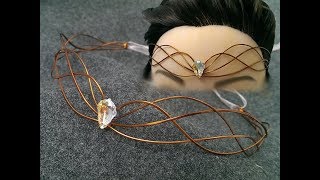 how to design Medieval circlet headpiece - handmade copper jewelry 261