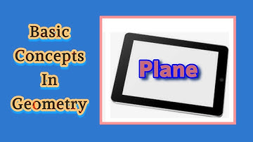 What is a Plane? |Geometry | UMATHS