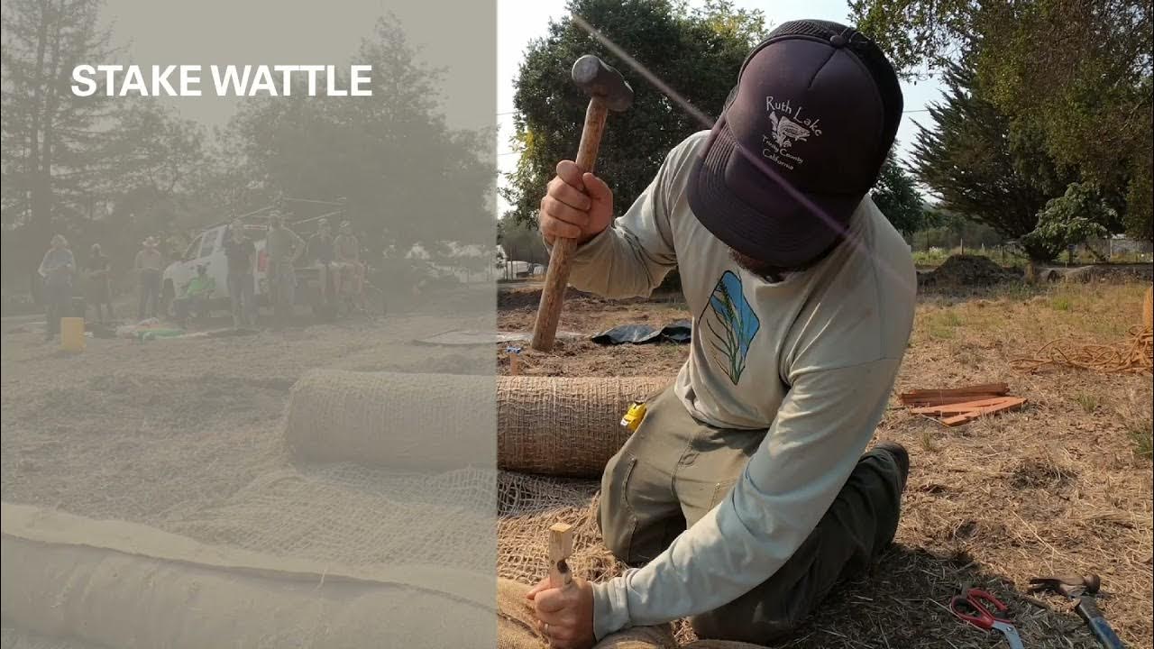How to Install Straw Wattles for Erosion Control YouTube